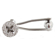 David Van Hagen Screw Cufflinks - Silver