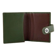 Dents Eden Security Business Card Holder - Olive/English Tan