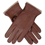 Dents Edna Deerskin Leather Gloves - Walnut Brown