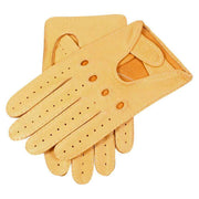 Dents Winchester Deerskin Leather Driving Gloves - Chamois Yellow