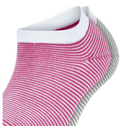 Esprit Allover Stripe 2 Pack Sneaker Socks - Pink/Grey