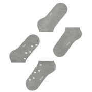 Esprit Mesh Dot 2 Pack Sneaker Socks - Light Grey