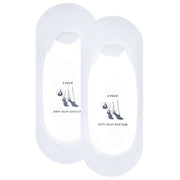 Esprit Solid Low 2 Pack No Show Socks - White