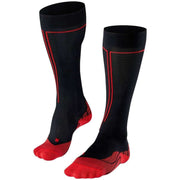 Falke Energizing Knee High Health Socks - Black/Red