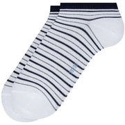 Falke Stripe Shimmer Sneaker Socks - White