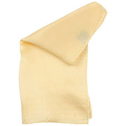 Knightsbridge Neckwear Fine Silk Pocket Square - Light Yellow