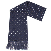 Knightsbridge Neckwear Polka Dot Dress Scarf - Navy/White