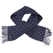 Knightsbridge Neckwear Polka Dot Dress Scarf - Navy/White