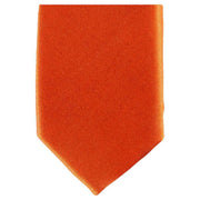 Knightsbridge Neckwear Skinny Polyester Tie - Bright Orange