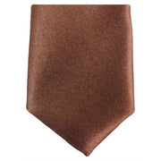 Knightsbridge Neckwear Skinny Polyester Tie - Dark Brown