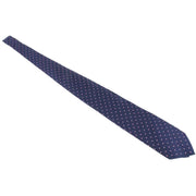 Knightsbridge Neckwear Spotted Silk Tie - Navy/Pink