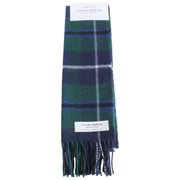 Locharron of Scotland Bowhill Douglas Modern Lambswool Scarf - Green/Navy