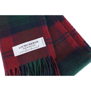 Locharron of Scotland Bowhill Lindsay Modern Lambswool Scarf - Burgundy