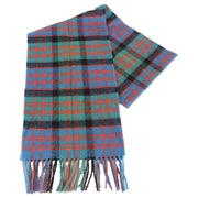 Locharron of Scotland Bowhill Macdonald Clan Ancient Lambswool Scarf - Blue/Green