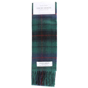 Locharron of Scotland Davidson Modern Lambswool Scarf - Green/Navy/Red