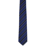 Michelsons of London Classic Bar Stripe Silk Tie - Royal Blue