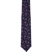 Michelsons of London Irregular Floral Tie and Pocket Square Set - Pink