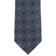 Michelsons of London Petal Floral Polyester Tie - Grey