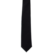 Michelsons of London Plain Ployester Tie - Black