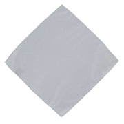 Michelsons of London Plain Polyester Pocket Square and Tie Set - Light Grey