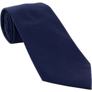 Michelsons of London Plain Polyester Pocket Square and Tie Set - Navy