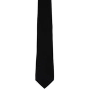 Michelsons of London Plain Silk Tie - Black