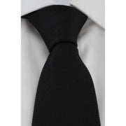 Michelsons of London Plain Silk Tie - Black