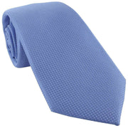 Michelsons of London Plain Silk Tie - Light Blue