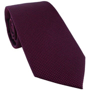 Michelsons of London Plain Silk Tie - Magenta