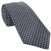 Michelsons of London Simple Diamond Silk Tie - Navy