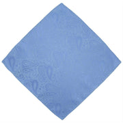 Michelsons of London Tonal Paisley Cravat and Pocket Square Set - Ice Blue