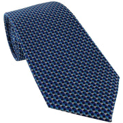 Michelsons of London Triangle Geometric Silk Tie - Teal