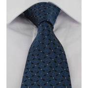 Michelsons of London Wave Design Polyester Tie - Teal