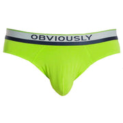 Obviously PrimeMan AnatoMAX Brief - Lime Green