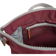 Roka Bantry B Small Sustainable Canvas Backpack - Sienna Burgundy