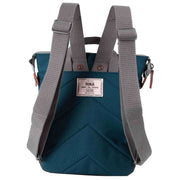 Roka Bantry B Small Sustainable Canvas Backpack - Teal Blue