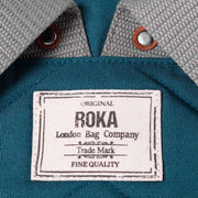 Roka Bantry B Small Sustainable Canvas Backpack - Teal Blue