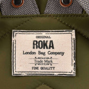 Roka Bantry B Small Sustainable Nylon Backpack - Military Green