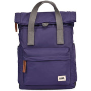 Roka Canfield B Small Sustainable Nylon Backpack - Mulberry Purple