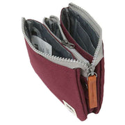 Roka Carnaby Small Sustainable Canvas Wallet - Sienna Red