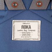 Roka Finchley A Large Sustainable Canvas Backpack - Burnt Blue