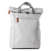 Roka Finchley A Medium Sustainable Canvas Backpack - Mist Grey