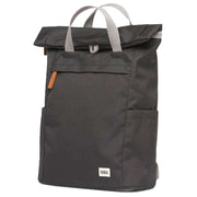 Roka Finchley A Small Sustainable Canvas Backpack - Ash Grey