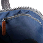 Roka Finchley A Small Sustainable Canvas Backpack - Burnt Blue