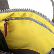 Roka Finchley A Small Sustainable Canvas Backpack - Custard Yellow