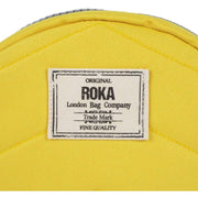 Roka Paddington B Small Sustainable Canvas Crossbody Bag - Custard Yellow