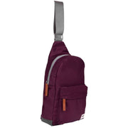 Roka Willesden B Sustainable Nylon Scooter Bag - Plum Burgundy