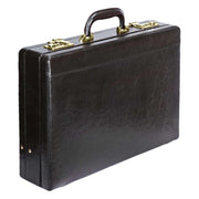 Tassia Contrast Stripe Attache Case - Black