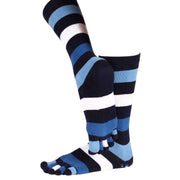 TOETOE Stripy Denim Toe Socks - Blue