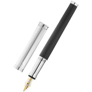 Waldmann Pens Solon Leather 18ct Gold Nib Fountain Pen - Black